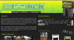 Desktop Screenshot of akvariumkeszito.hu