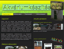 Tablet Screenshot of akvariumkeszito.hu